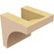 Ekena Millwork 4"W x 4"D x 4"H Wide Huntington Rough Cedar Woodgrain TimberThane Corbel, Primed Tan CORUR04X04X04HUNRCPR - alternate 5